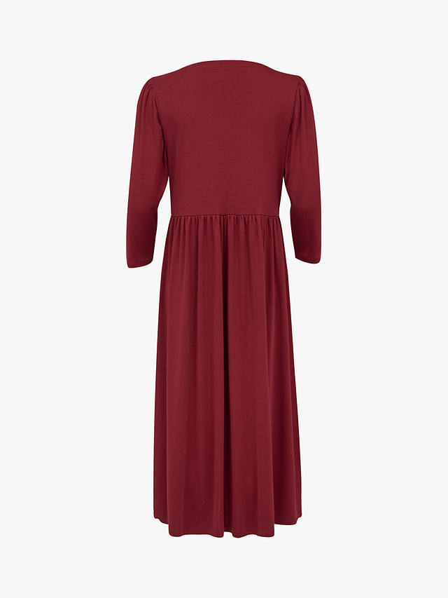 Celtic & Co. Organic Cotton Jersey Midi Dress, Pillarbox Red