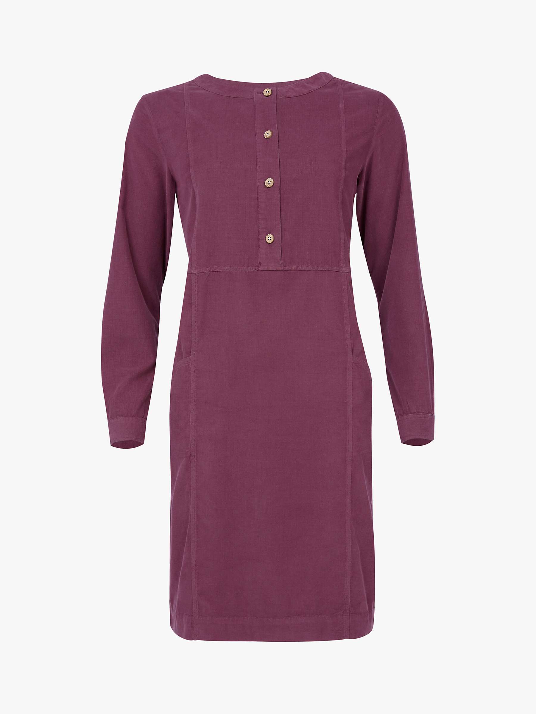 Buy Celtic & Co. Baby Cord Knee Length Cotton Dress, Damson Online at johnlewis.com