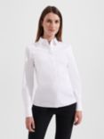 Hobbs Victoria Plain Long Sleeve Shirt, White