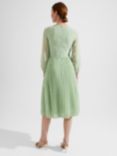 Hobbs Petite Salma Dress, Green/Multi, Green/Multi