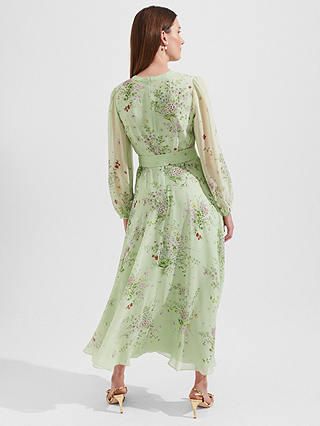 Hobbs Leia Silk Floral Print Dress