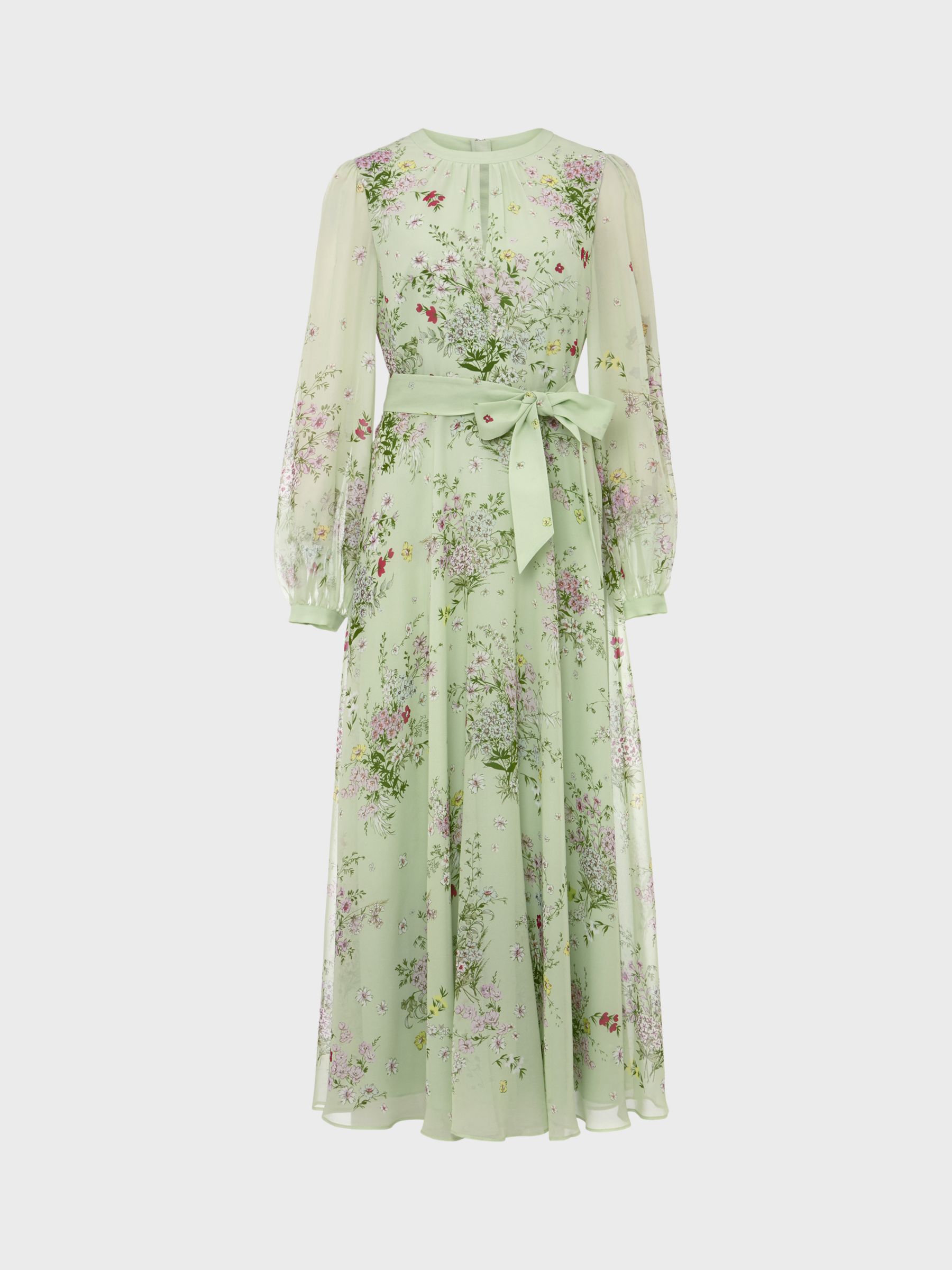 Hobbs Leia Silk Floral Print Dress at John Lewis & Partners