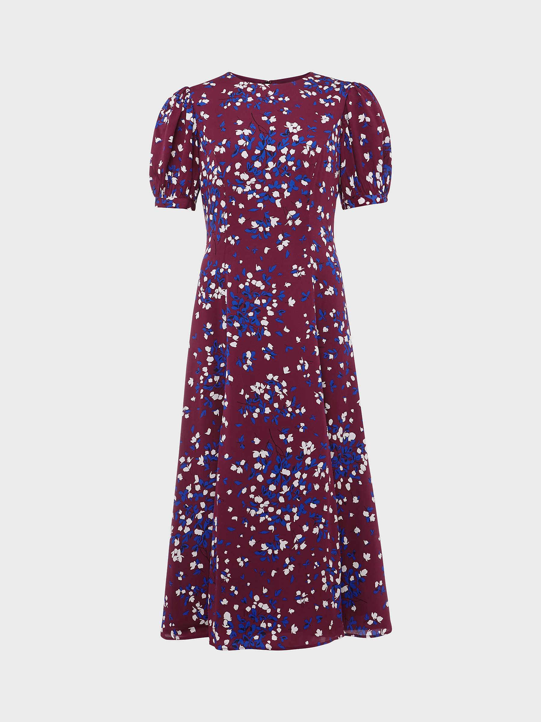Buy Hobbs Rochelle Floral Dress, Purple/Multi Online at johnlewis.com