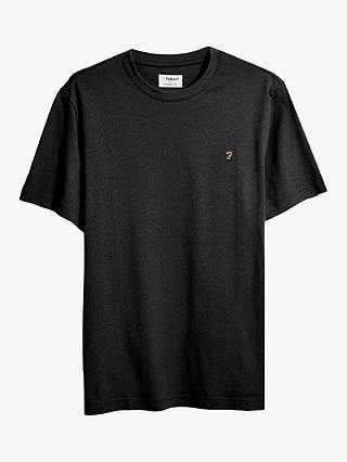 Farah Danny Regular Fit Organic Cotton T-Shirt, Black