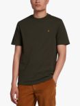 Farah Danny Regular Fit Organic Cotton T-Shirt, Evergreen