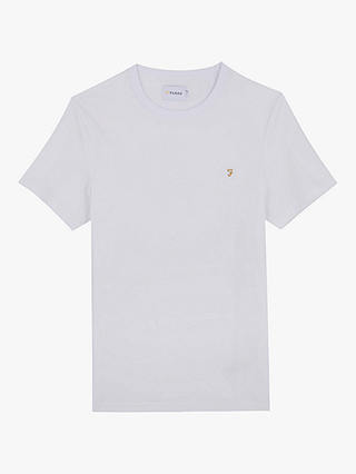 Farah Danny Regular Fit Organic Cotton T-Shirt, White