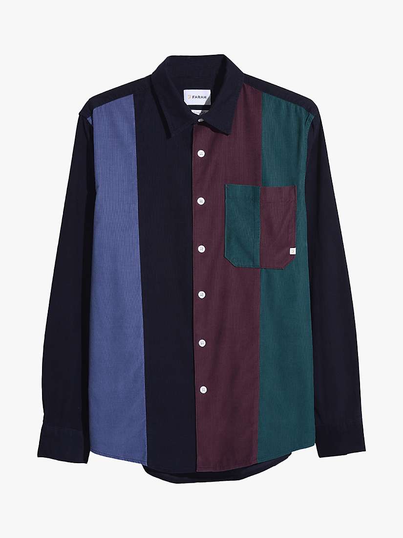 Buy Farah Panino Patch Casual Fit Cotton Shirt, True Navy Online at johnlewis.com