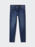 Mango Kids' Slim Fit Cropped Jeans