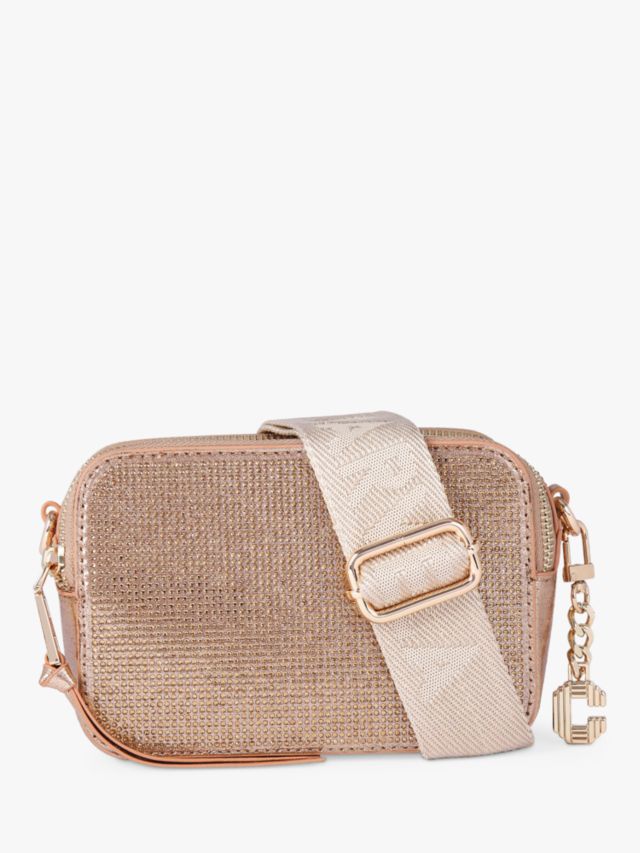 Carvela Icon Mini Jewel Cross Body Bag, Bronze, One Size