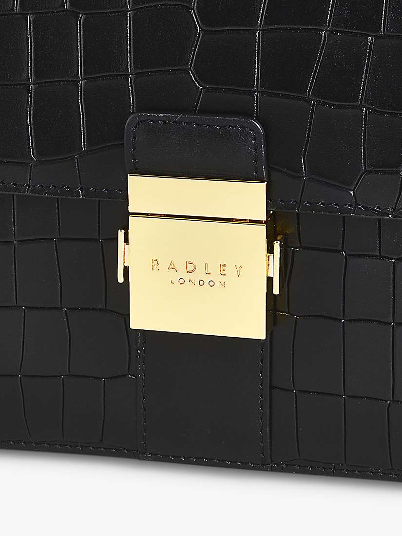 Buy Radley Hanley Close Faux Croc Medium Flap Over Grab Bag Online at johnlewis.com