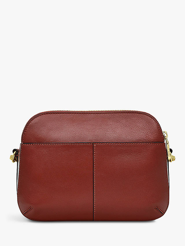 Radley Dukes Place Leather Cross Body Bag, Rust at John Lewis & Partners