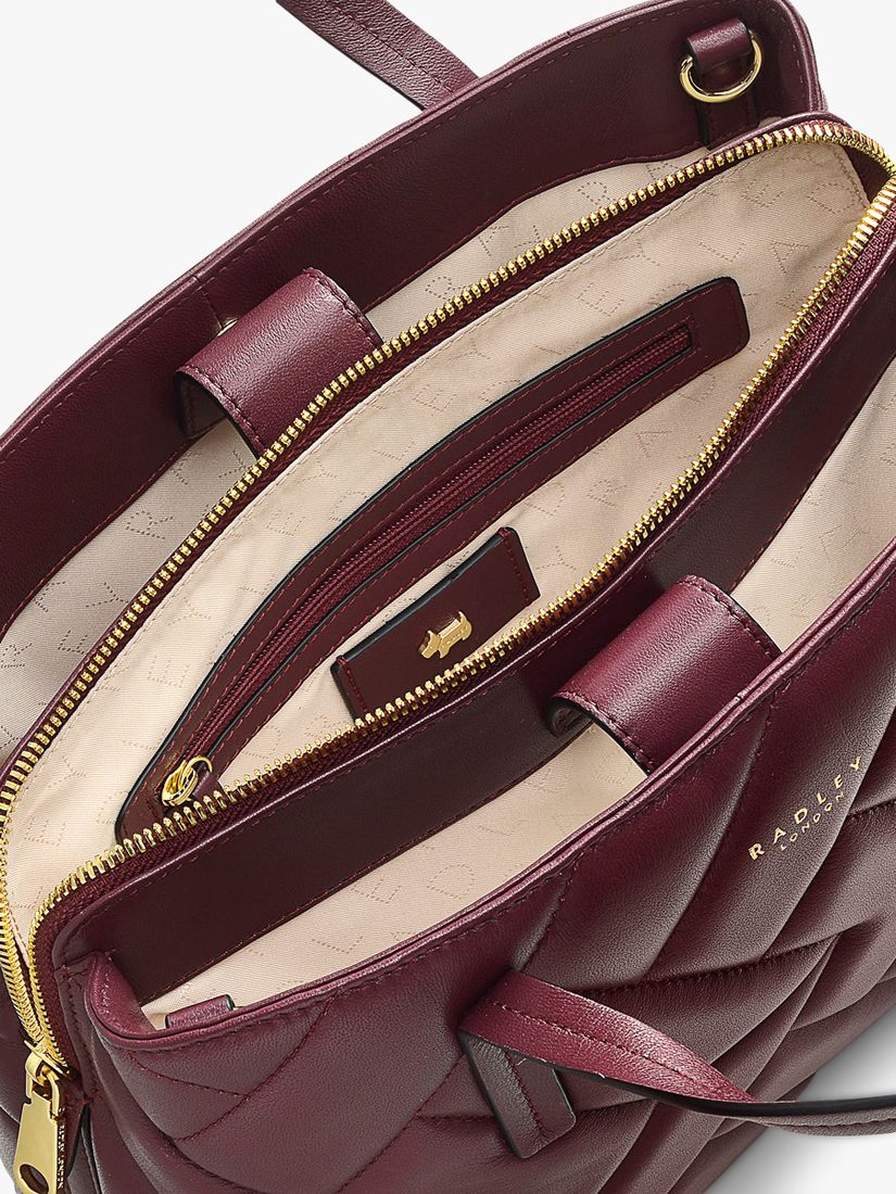 Radley Dukes Place Grained Leather Medium Crossbody Bag, Cerise at John  Lewis & Partners