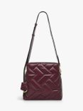 Radley Dukes Place Quilted Leather Cross Body Bag, Dark Cherry