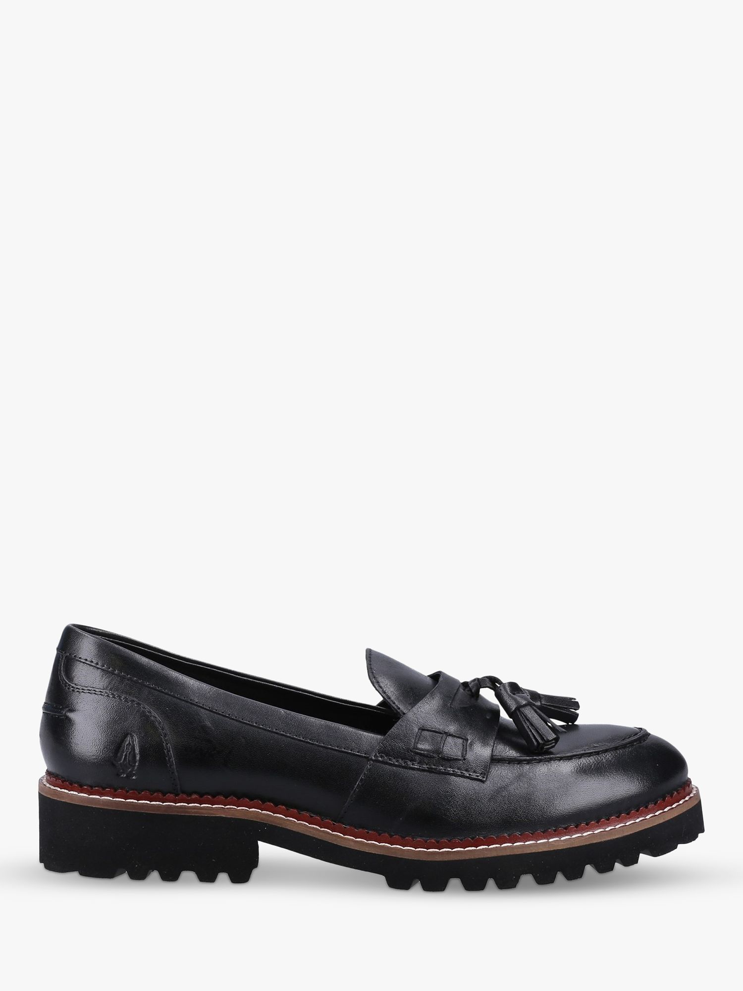 Hush Puppies Ginny Leather Loafers, Tan at John Lewis & Partners