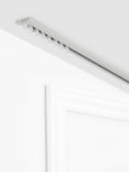 John Lewis Aluminium Slim Top Fix Uncorded Curtain Track, White