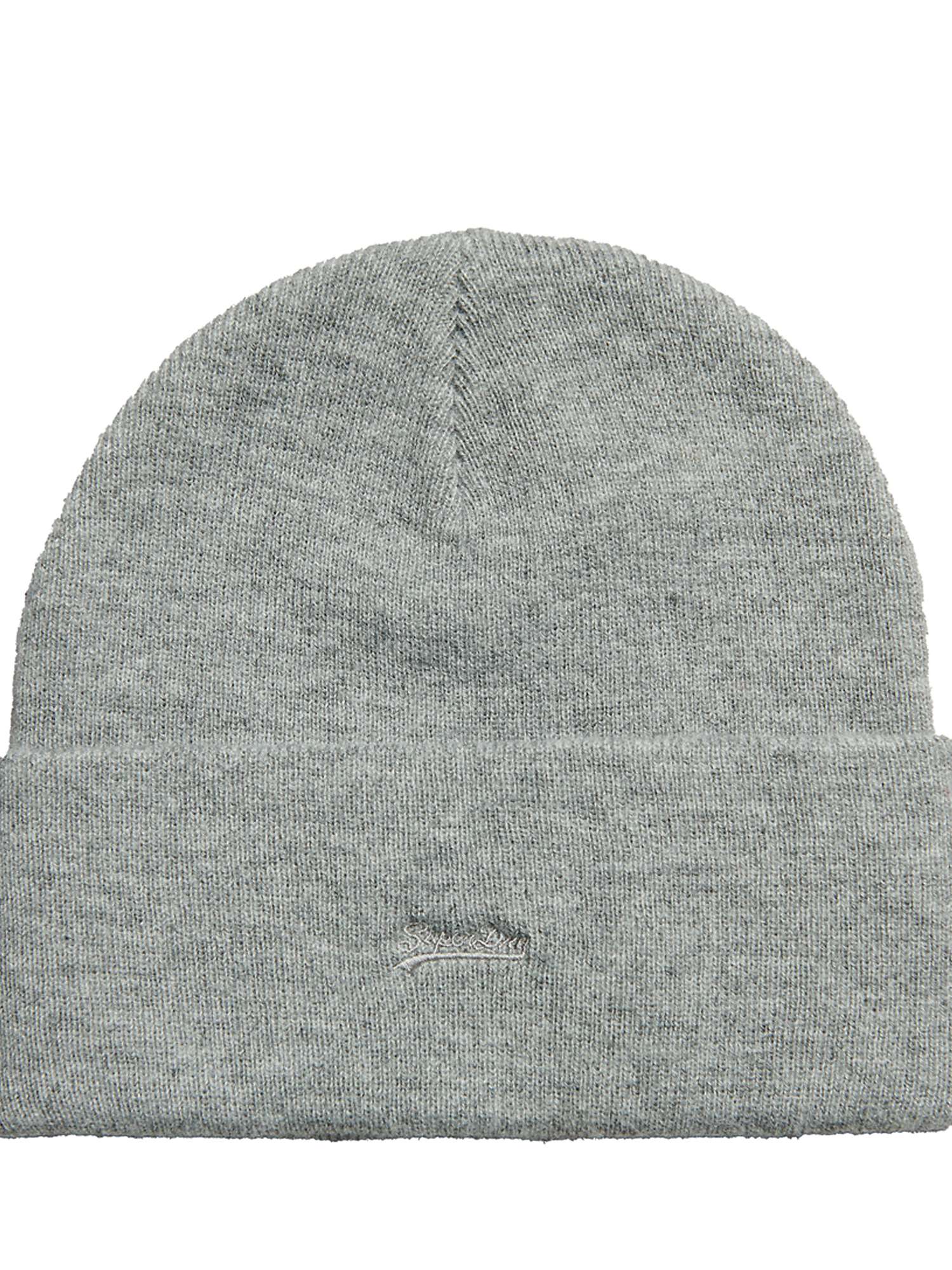 Superdry Essential Logo Beanie, Silver at John Lewis & Partners