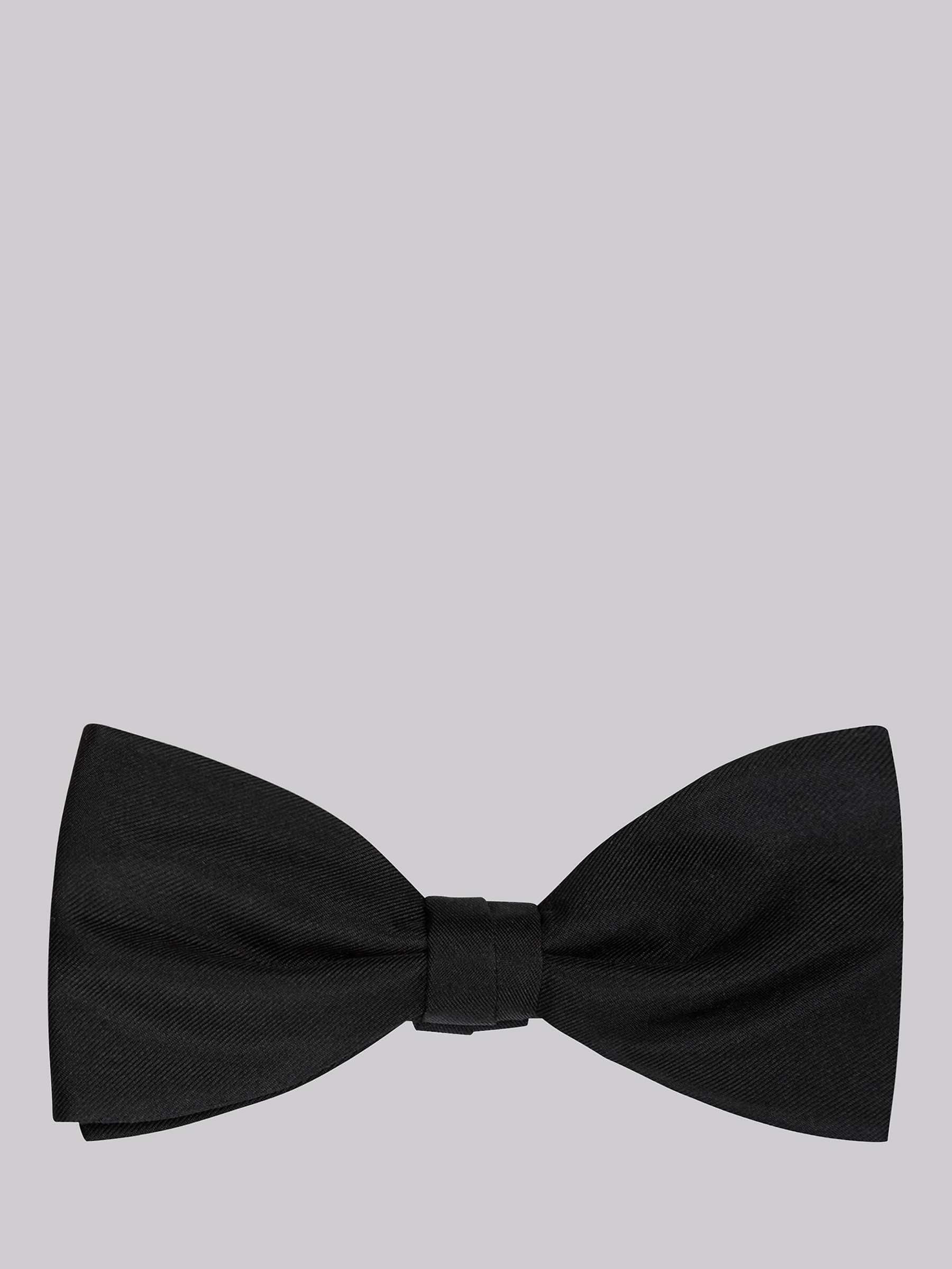 Buy Moss Silk Bow Tie, Black Online at johnlewis.com