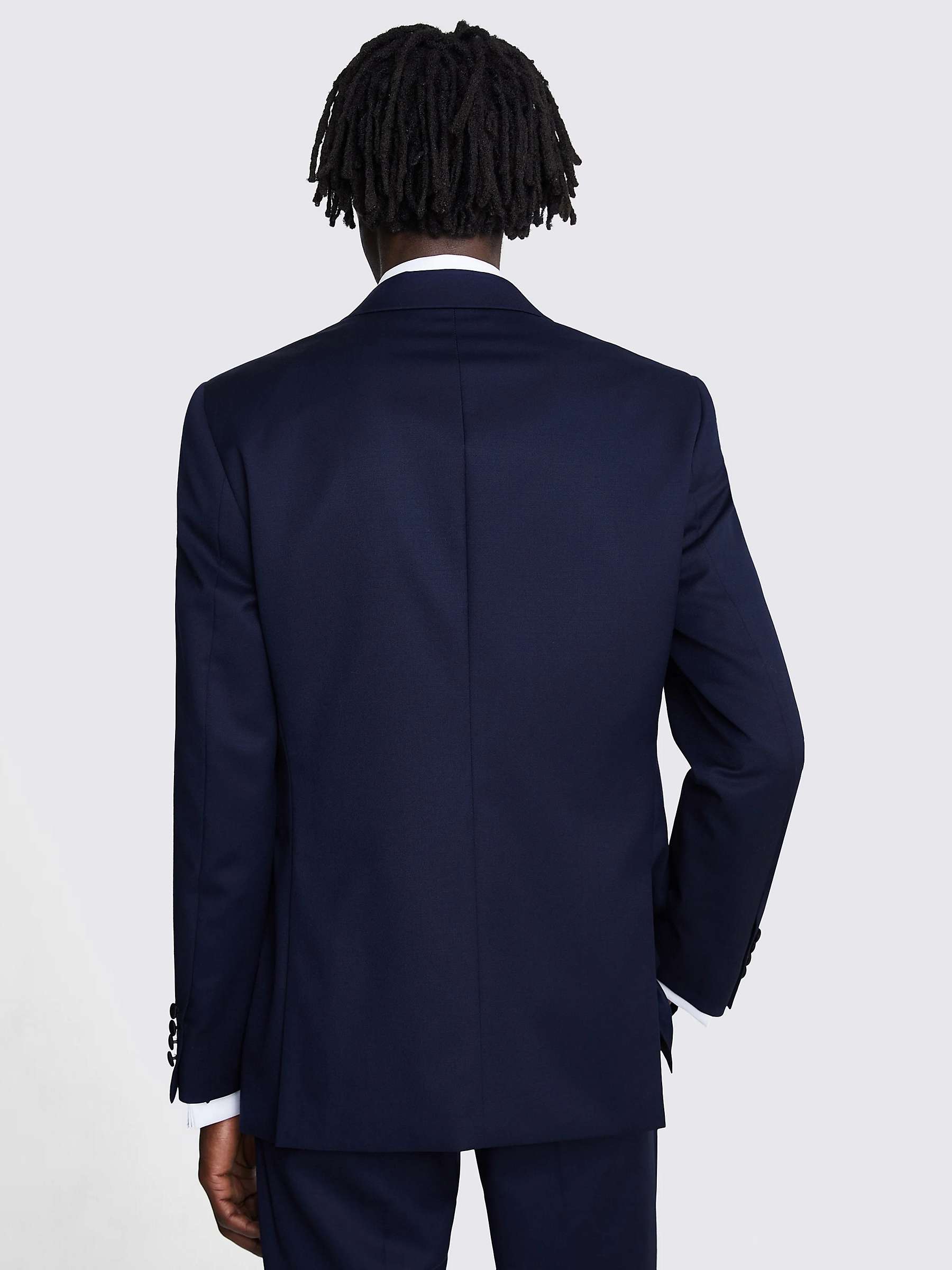 Buy Moss Tailored Fit Twill Tuxedo Jacket, Navy Online at johnlewis.com