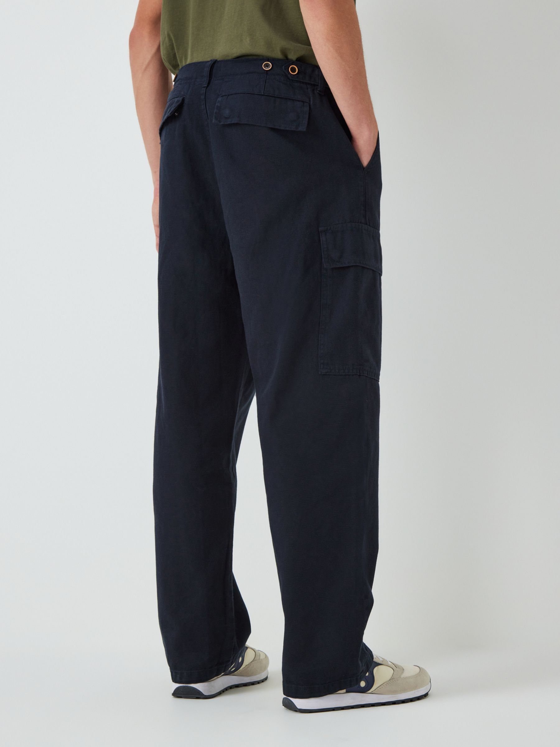 Armor Lux Heritage Pantalon Canvas Trousers, Navy at John Lewis & Partners