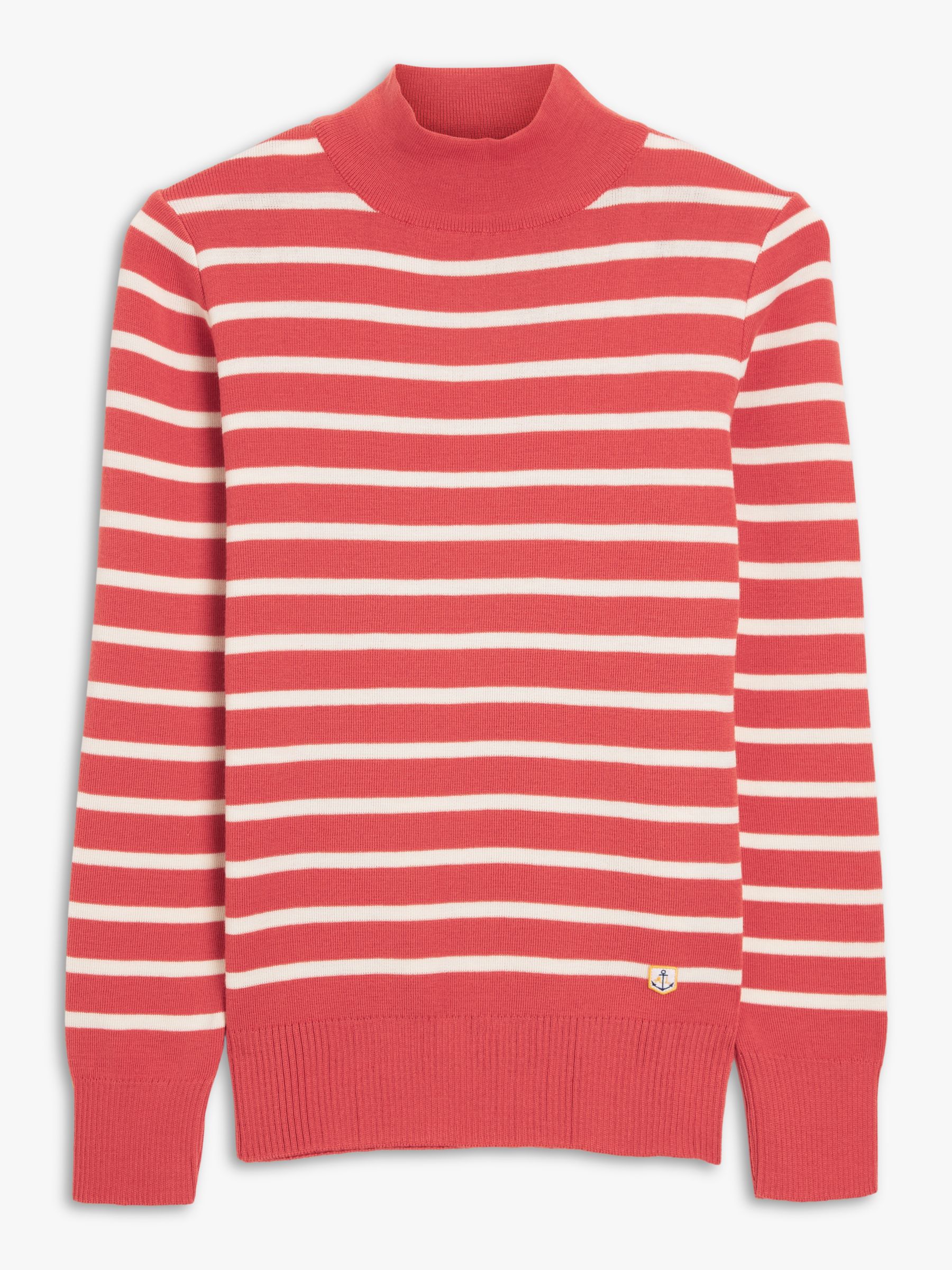 Buy Armor Lux Wool Stripe Jumper, Red/White Online at johnlewis.com