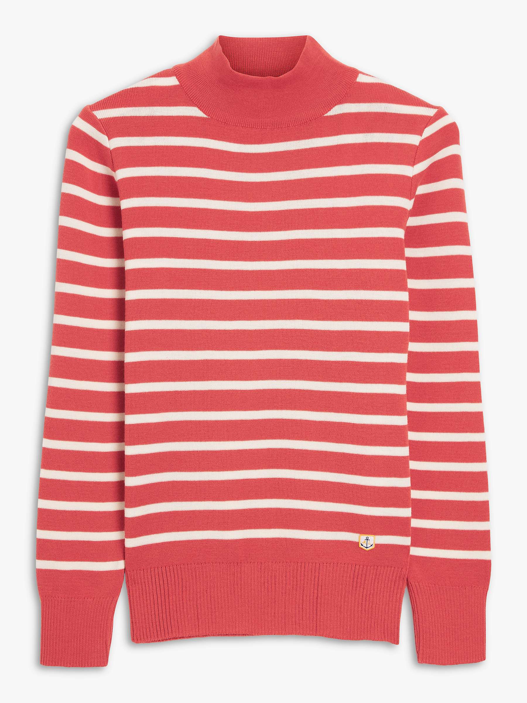 Buy Armor Lux Wool Stripe Jumper, Red/White Online at johnlewis.com