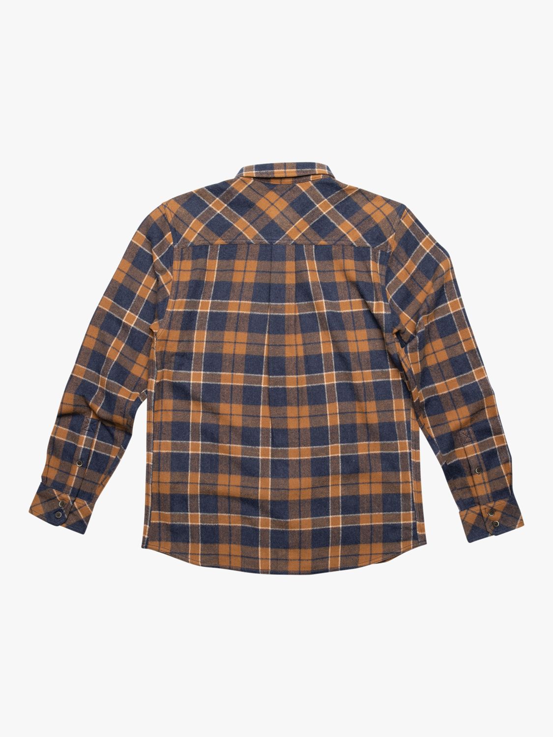 KAVU Big Joe Check Shirt, Corner Clay/Blue