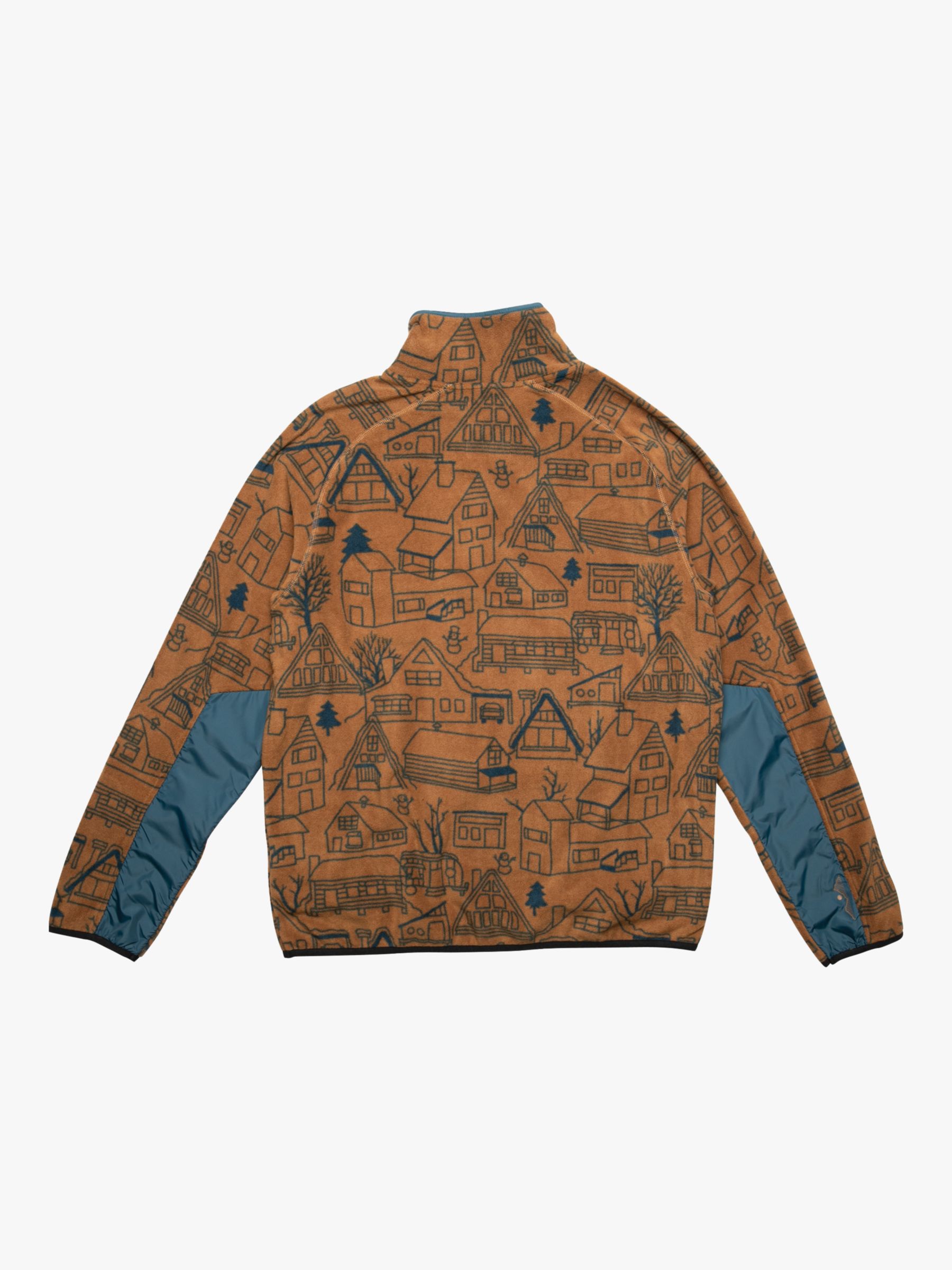 KAVU It Takes A Village Graphic Fleece, Multi at John Lewis & Partners