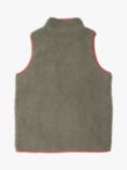 KAVU Zip Up Sherpa Fleece Vest, Moss