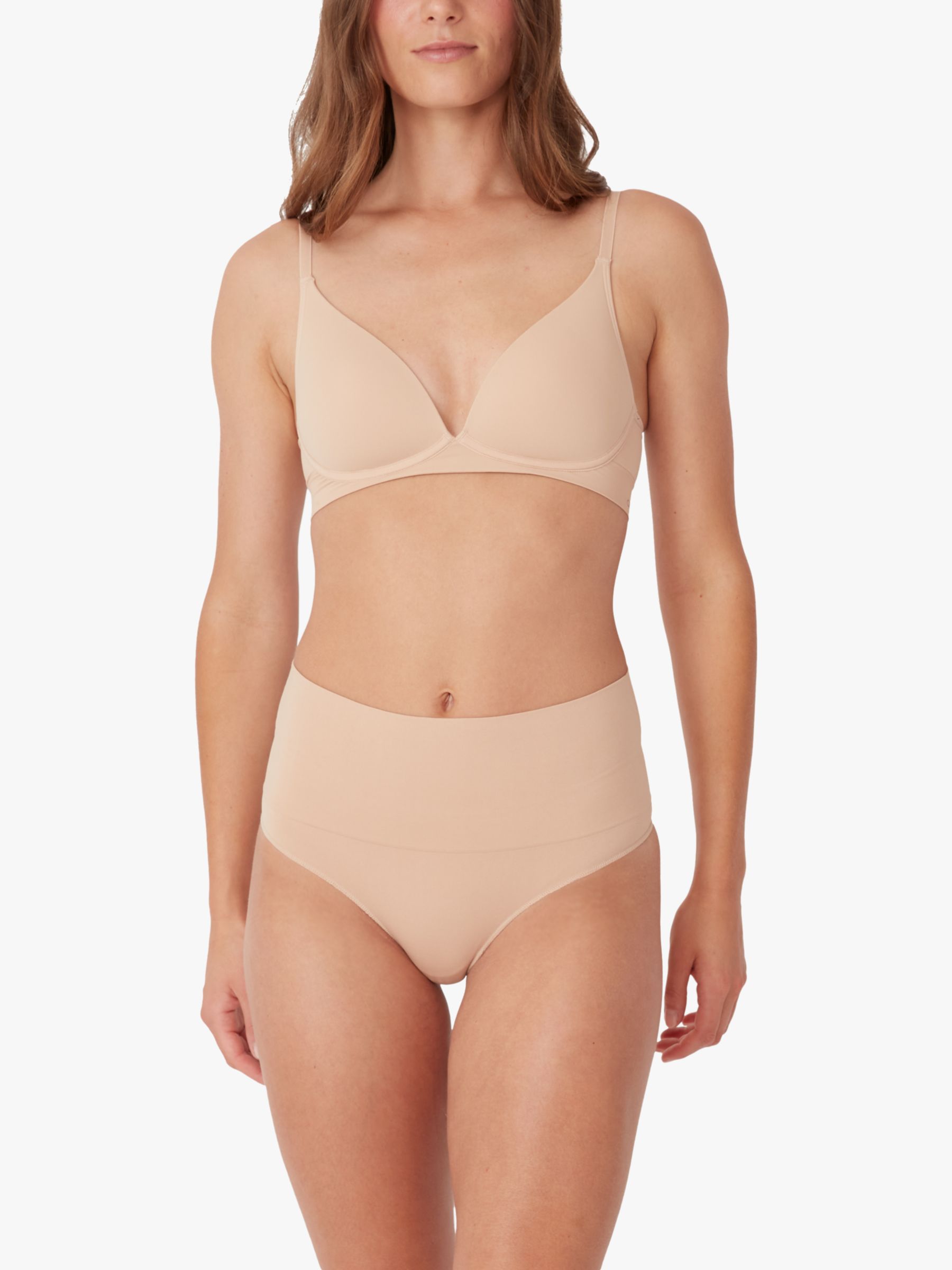 Ambra Seamless Smoothies G String Briefs, Pack of 2, Beige at John Lewis &  Partners