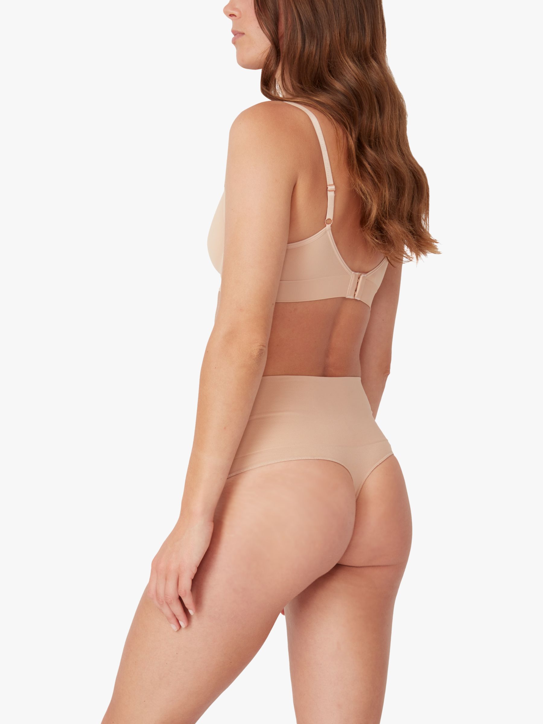 Ambra Seamless Smoothies G String Briefs, Pack of 2, Beige at John Lewis &  Partners