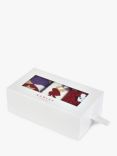Radley It's Party Time Festive Sock Gift Box, Pack of 3, Poinsettia/Multi