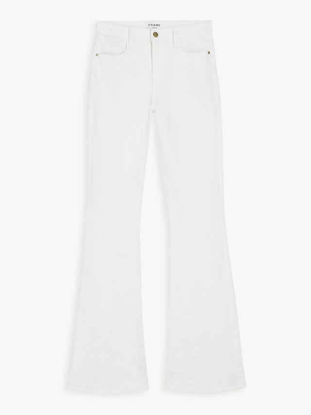 FRAME Le High Flared Jeans, Blanc