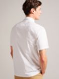 Ted Baker Forter Short Sleeve Geo Print Shirt, White