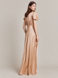 Ghost Delphine Satin Maxi Dress