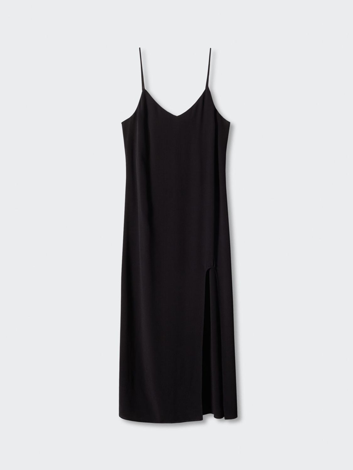 Mango Asun Maxi Slip Dress, Black, 4