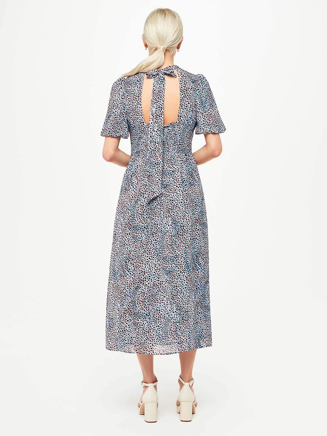 Buy Whistles Ink Spot Blair Dress, Blue/Multi Online at johnlewis.com