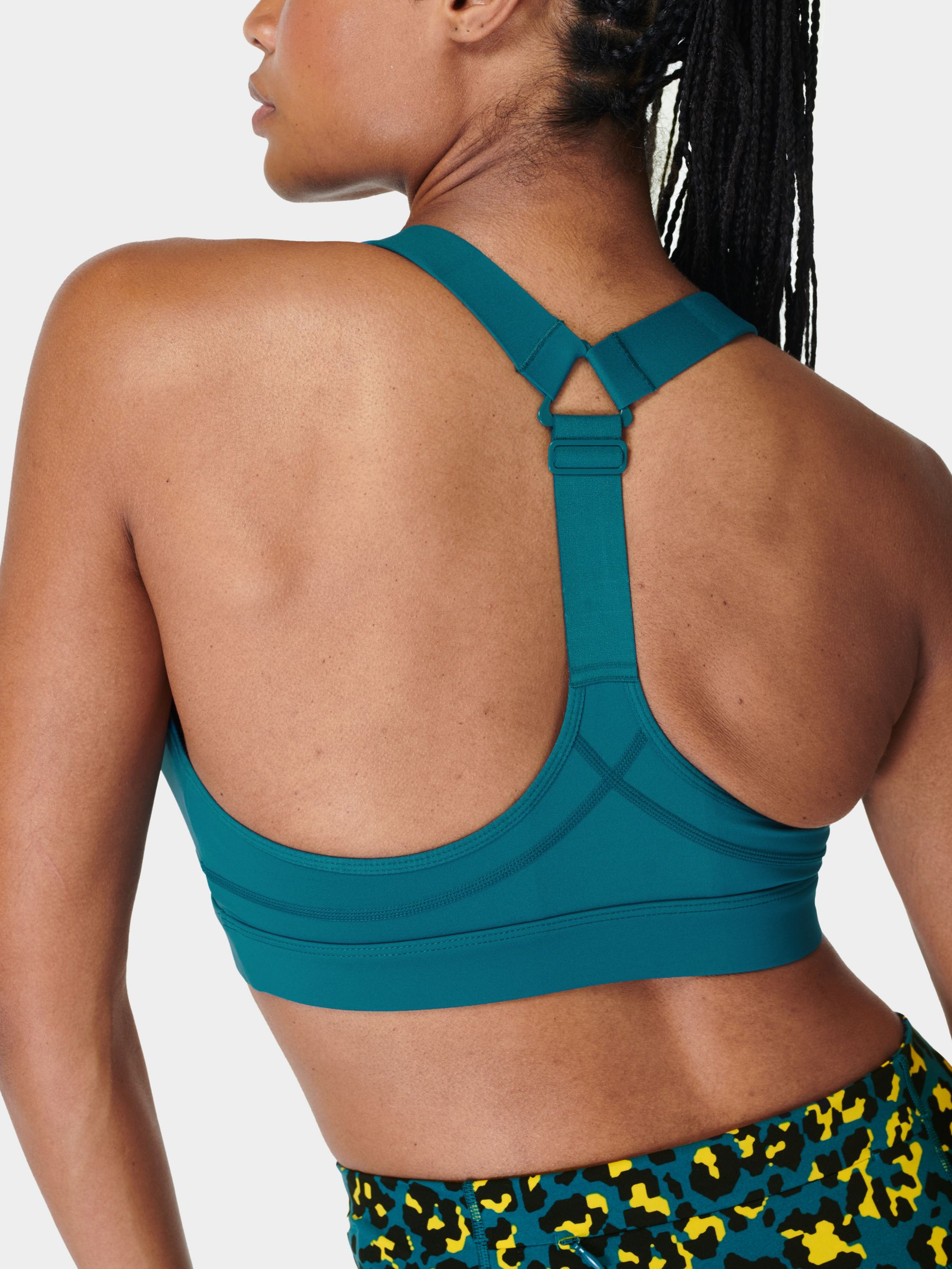 Buy Medium Impact Padded Non-Wired Sports Bra in Baby Blue
