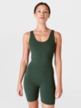 Sweaty Betty Super Soft Short Bodysuit, Trek Green