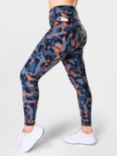 Sweaty Betty Power Gym Leggings, Blue Speed Geo Print