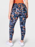 Sweaty Betty Power Gym Leggings, Blue Speed Geo Print