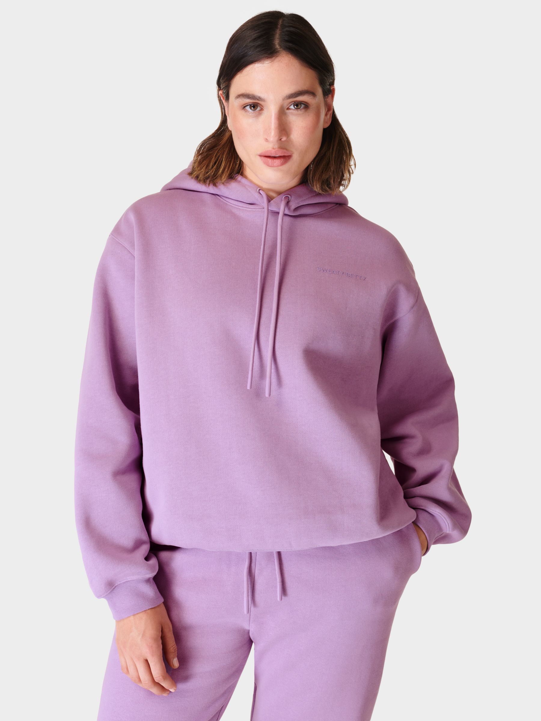 Sweaty Betty Elevated Hoodie, Lily Purple at John Lewis & Partners