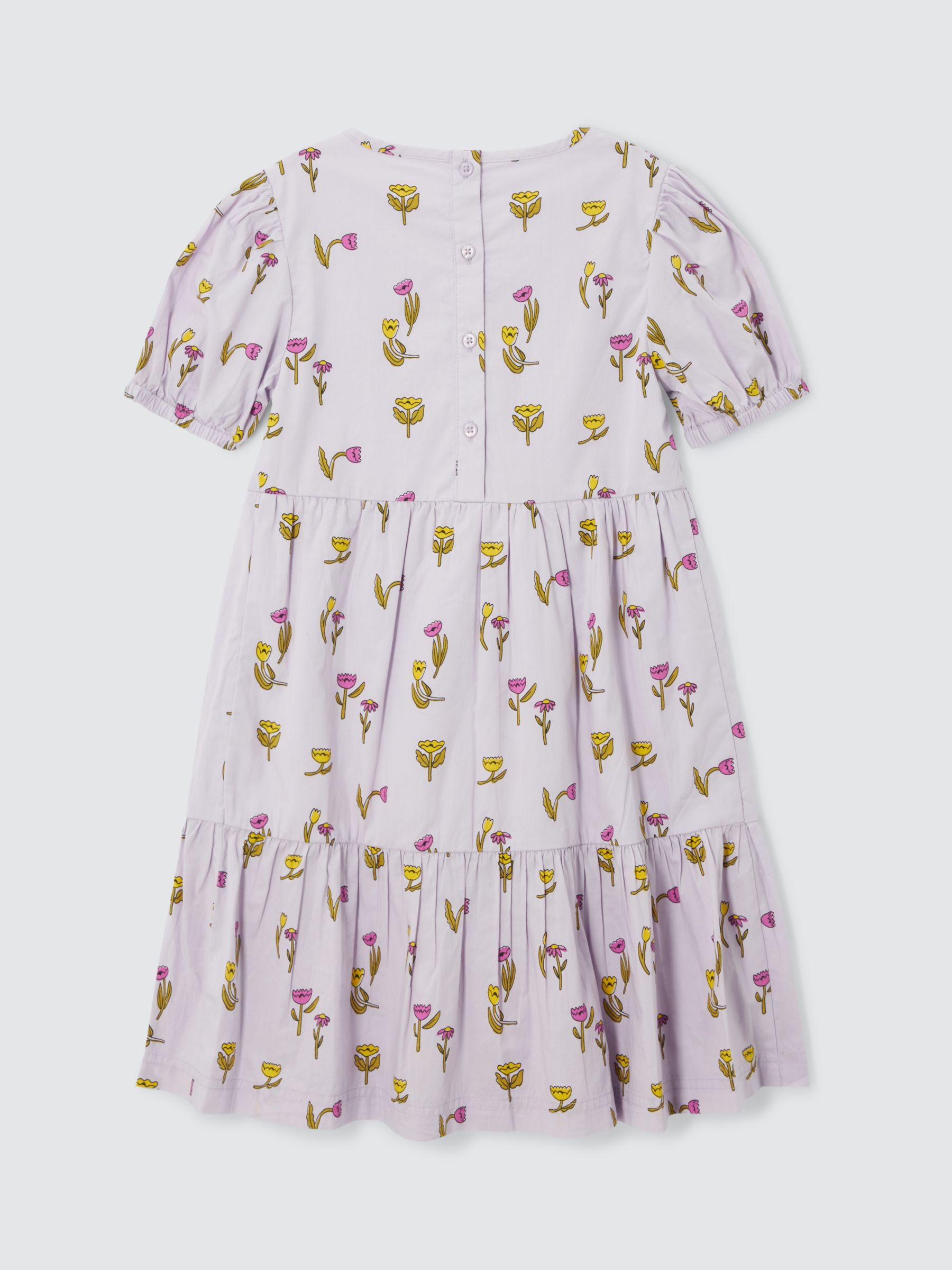 Buy John Lewis ANYDAY Kids' Flower Print Dress, Lavender Blue Online at johnlewis.com