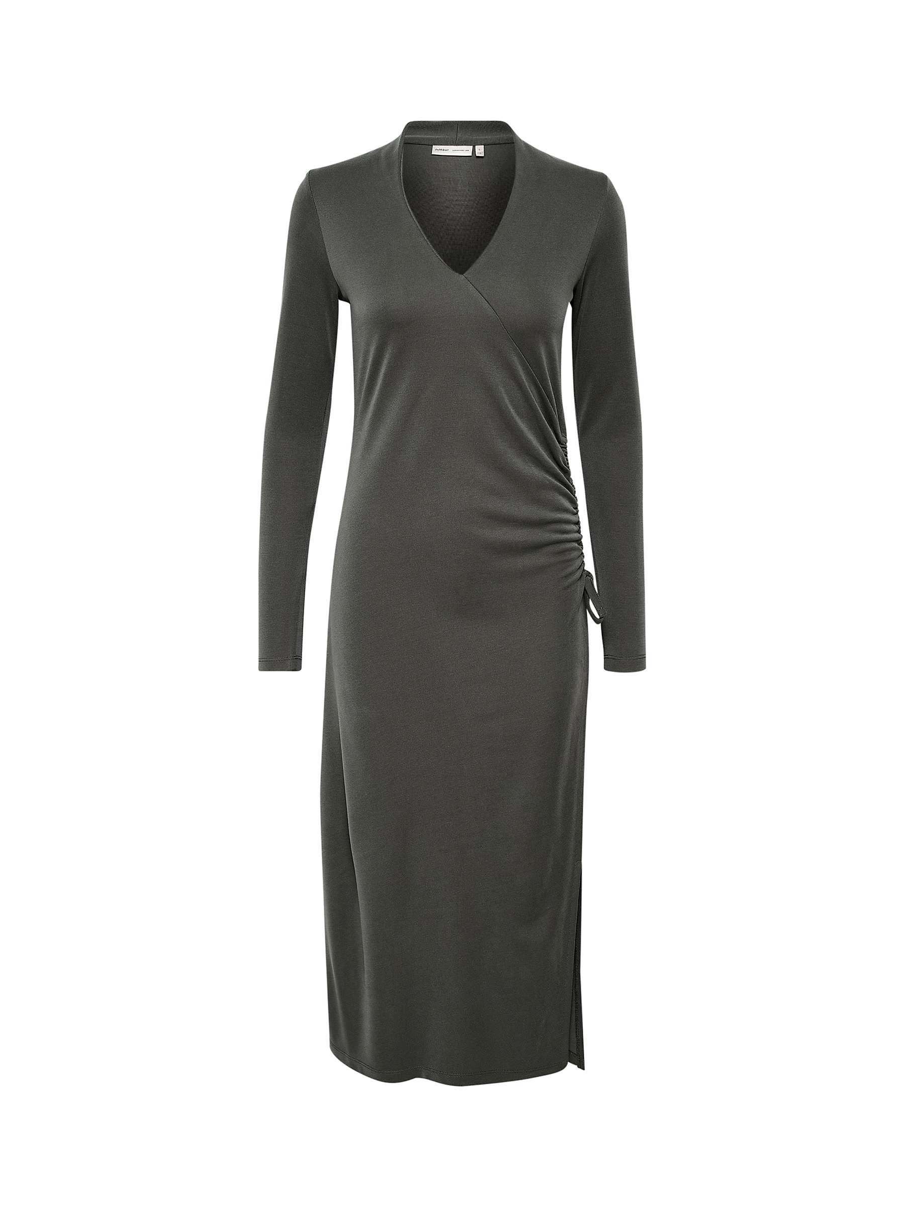 Buy InWear Graysen Wrap Midi Dress, Dark Beetle Online at johnlewis.com