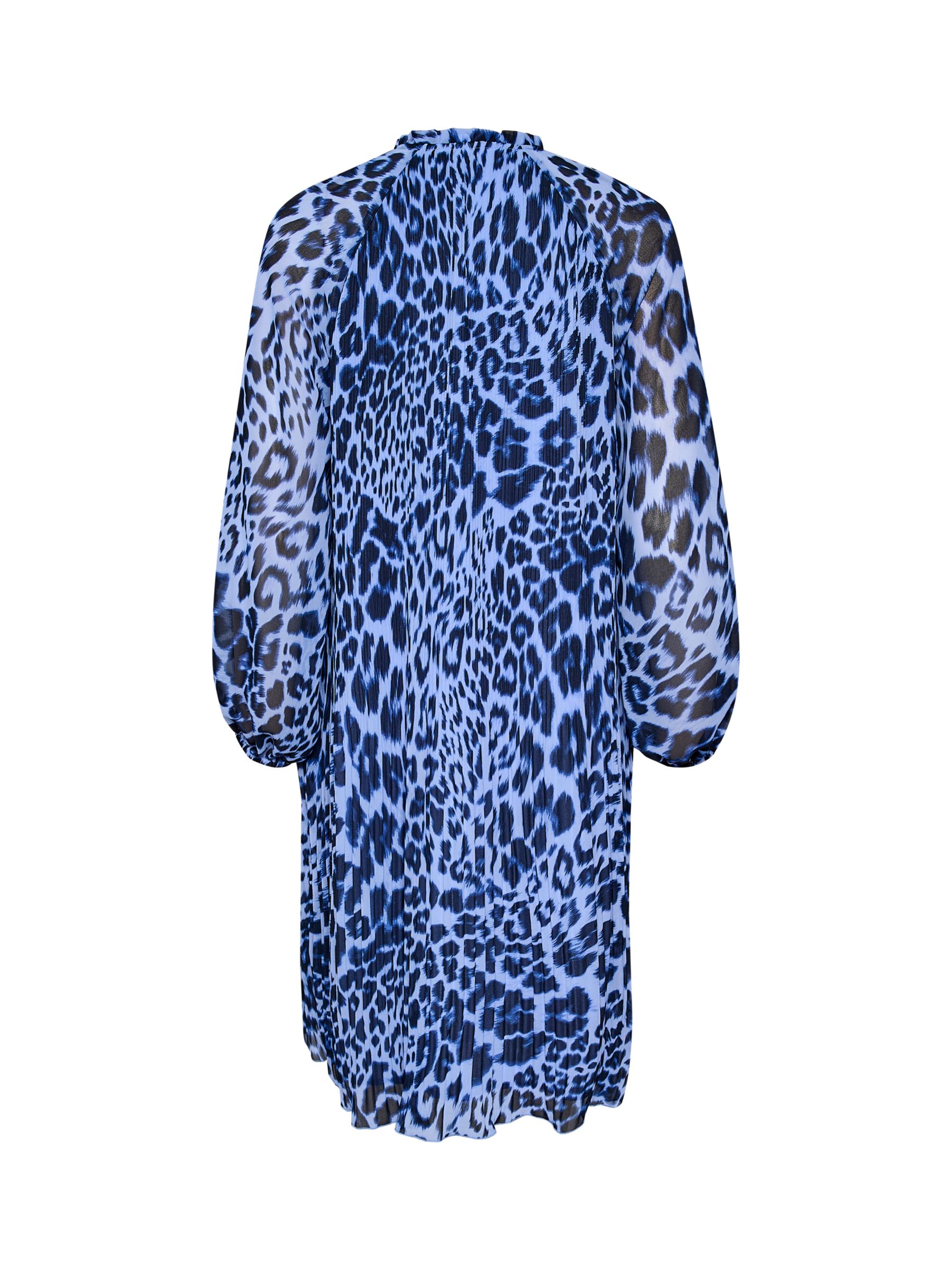 InWear Nesdra Chiffon Dress Knee-Length, Blue Motion Leo, 10
