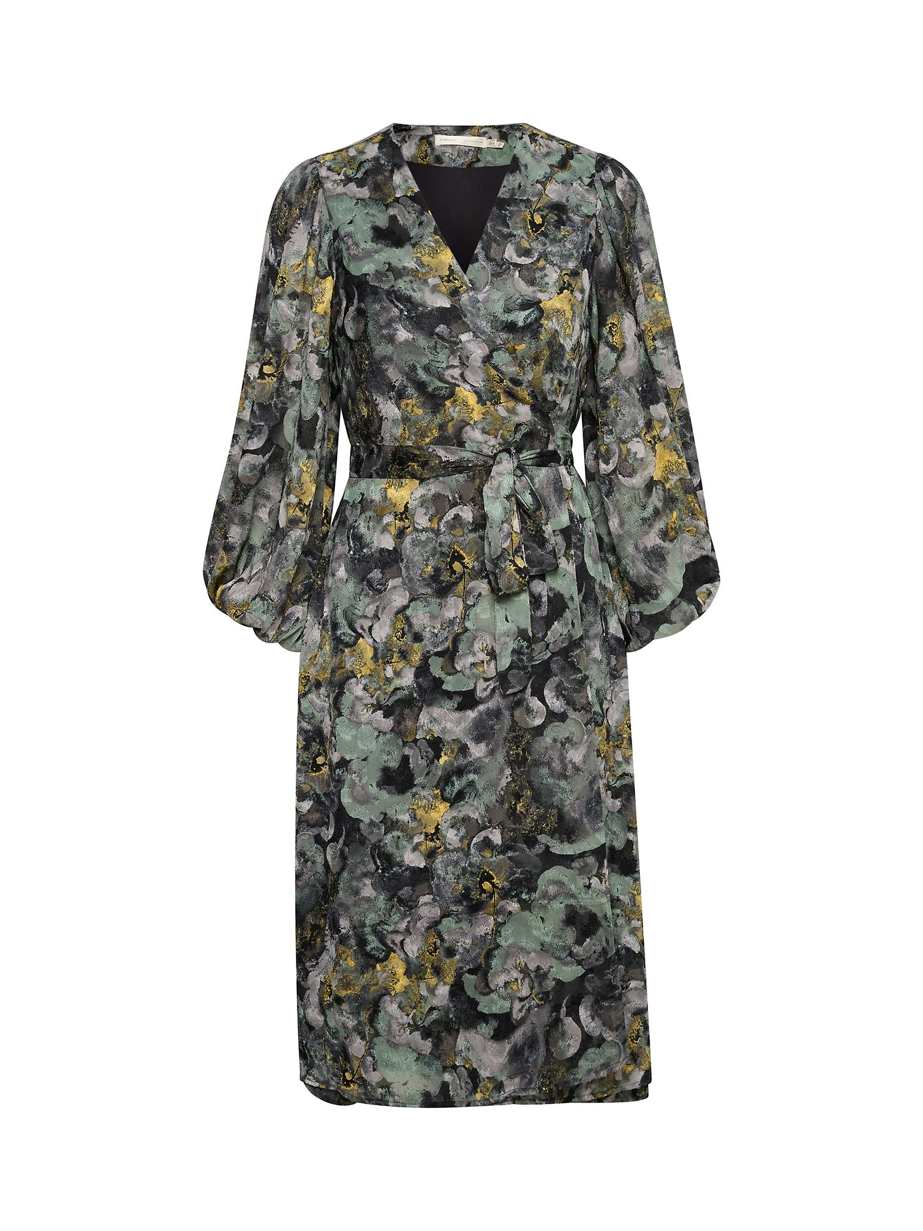 Buy InWear Basira Long Sleeve Midi Dress, Green/Multi Online at johnlewis.com