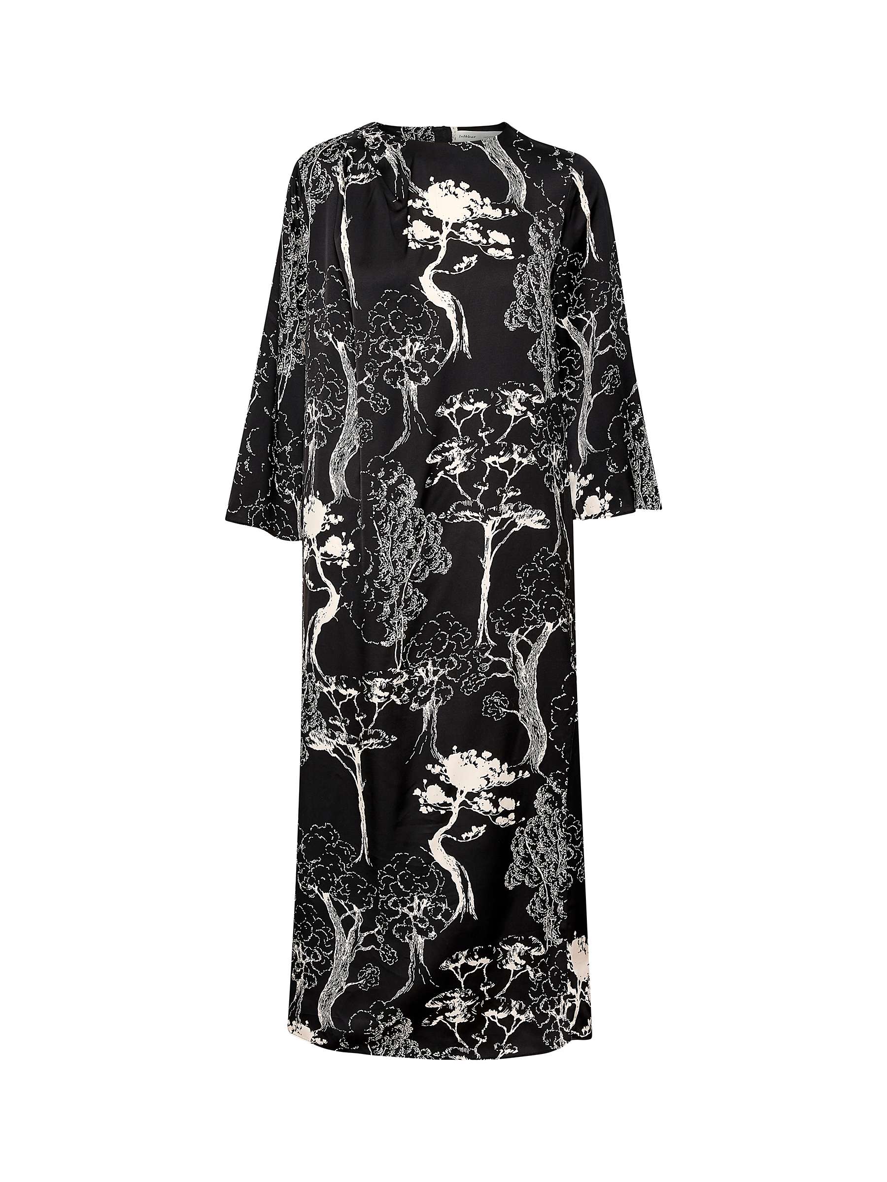 Buy InWear Nelly Botanical Print Maxi Dress, Black/White Online at johnlewis.com