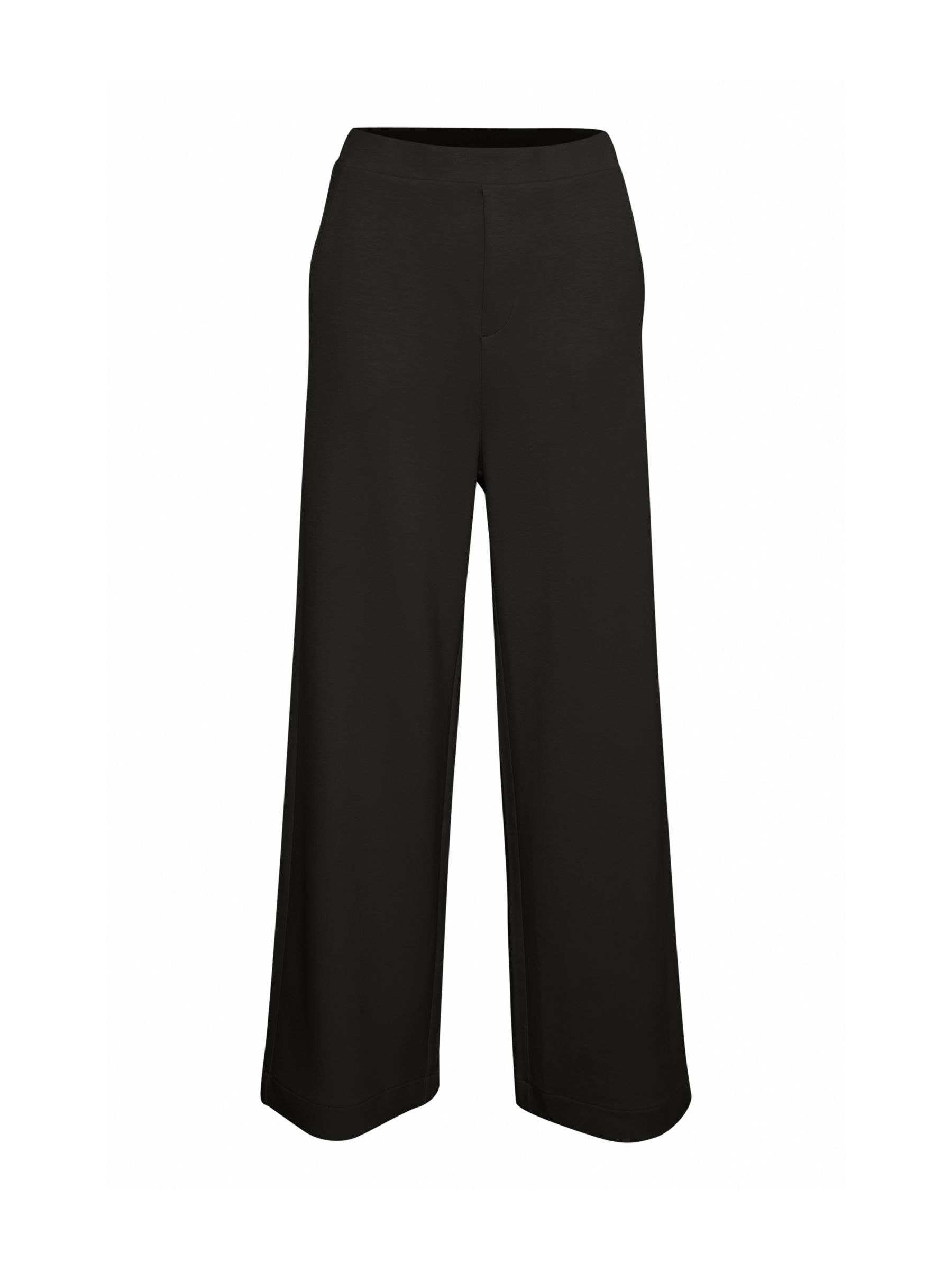 InWear Gincent Wide Leg Trousers, Black at John Lewis & Partners