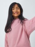 John Lewis Kids' Plain Pullover Sweatshirt, Pink