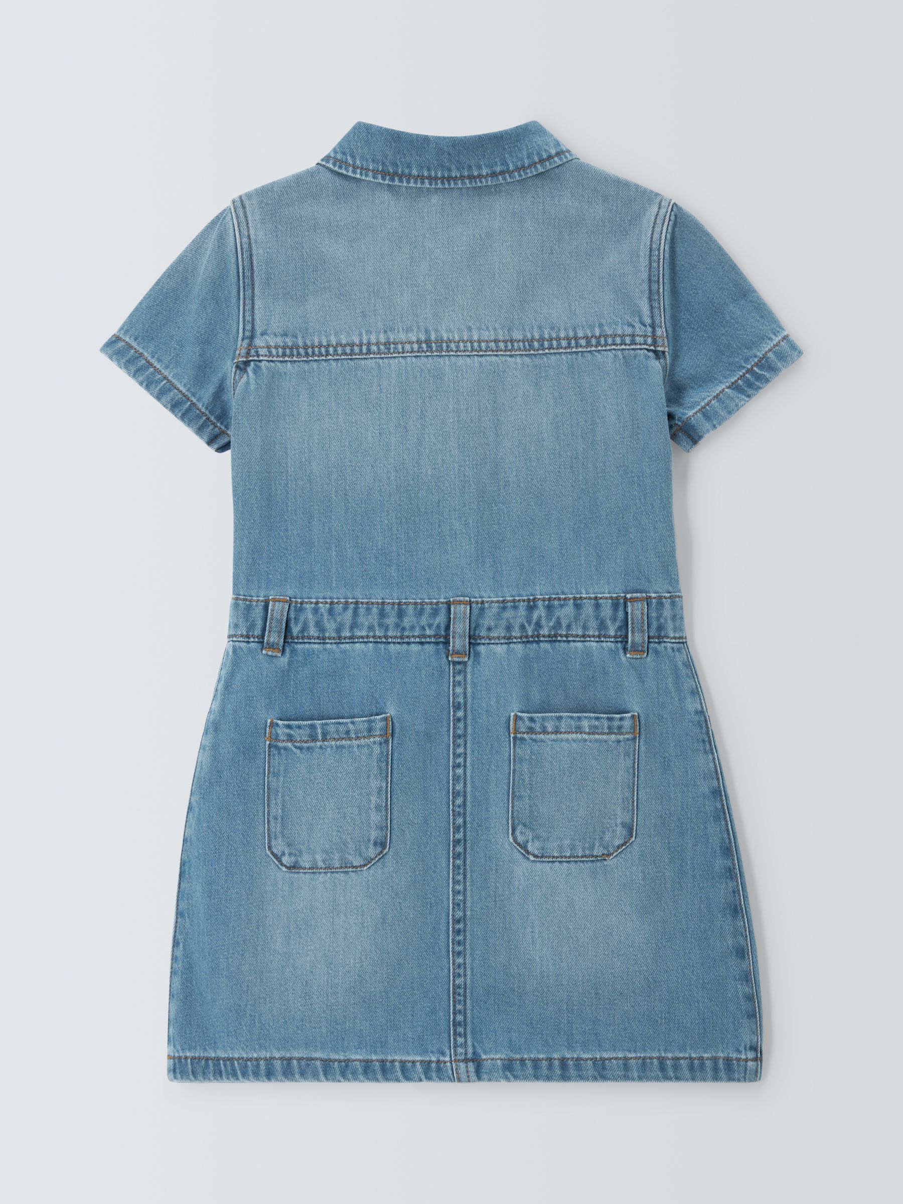 Buy John Lewis Kids' Denim Shirt Dress, Blue Online at johnlewis.com