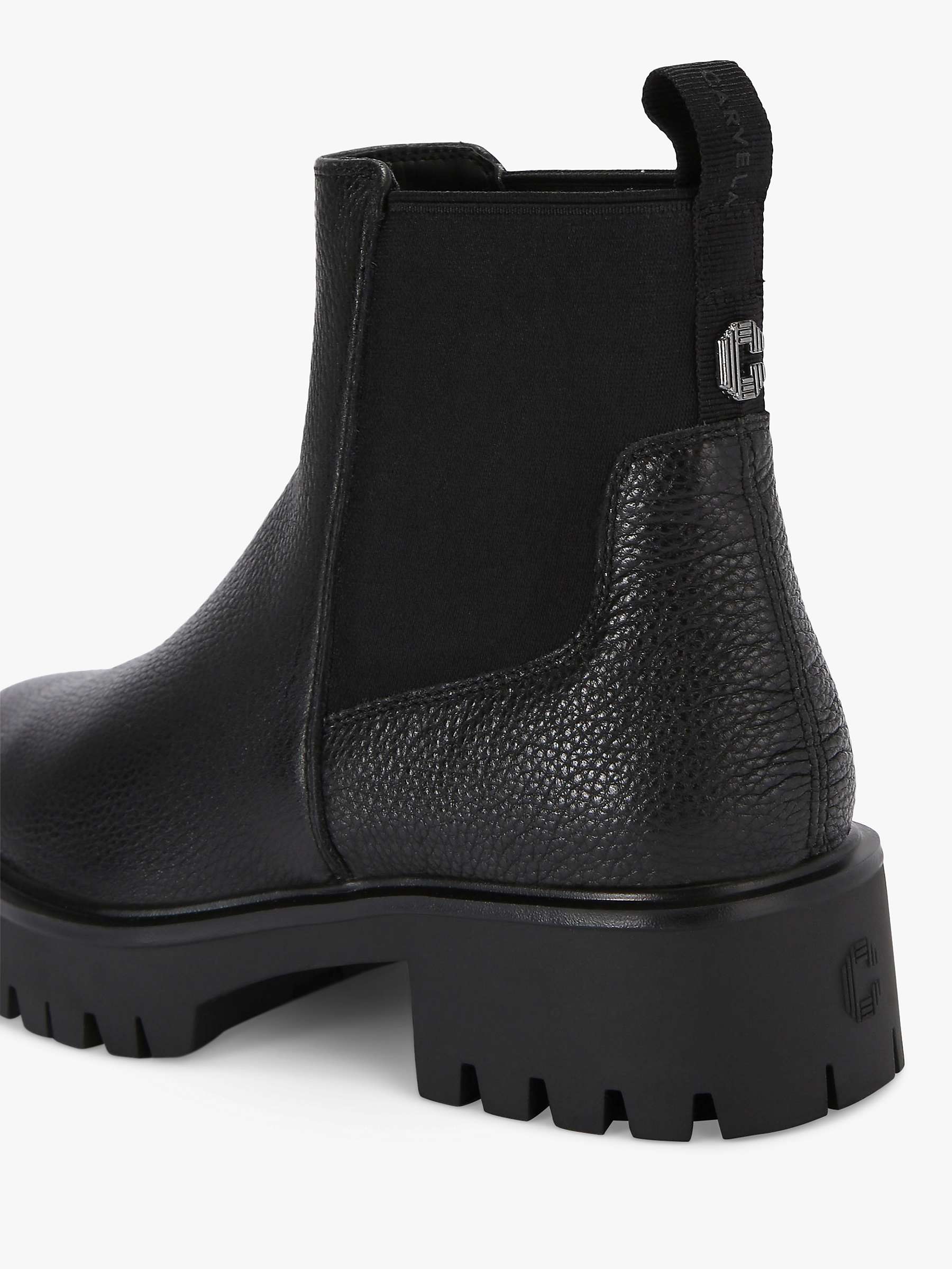 Buy Carvela Limit Leather Chelsea Boots, Black Online at johnlewis.com